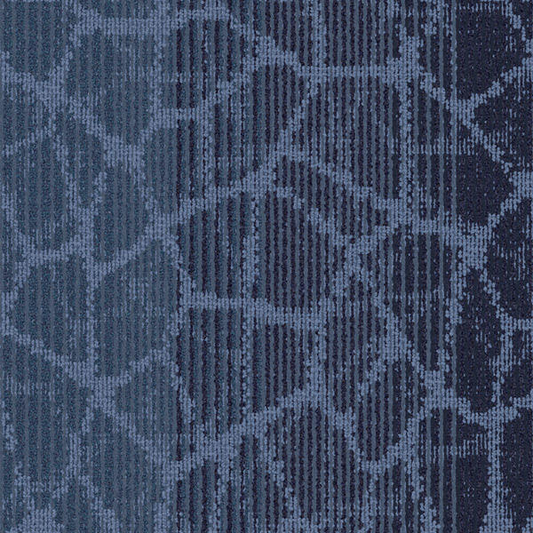 Cellular Network / Interface / Boucle (lussenpool) / 50 cm x 50 cm / Blauw