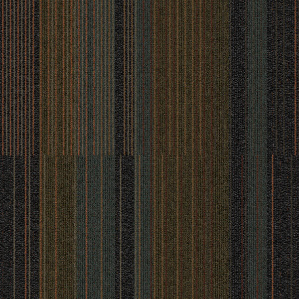 Chenille Warp Recurrence / Interface / Boucle (lussenpool) / 50 cm x 50 cm / Bruin