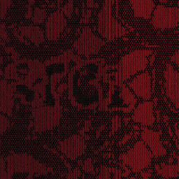 Creta Chania / Interface / Boucle (lussenpool) / 50 cm x 50 cm / Rood