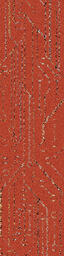 Visual Code Planks Circuit Board Orange Circuit / Interface / Boucle (lussenpool) / 25 cm x 100 cm / Oranje