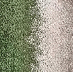 Connected Ethos Sone CE200 Consider/Unearth 3.001 / Interface / Boucle (lussenpool) / 50 cm x 50 cm / Groen, Beige