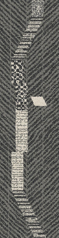 Accent Hours Charcoal / Interface / Boucle (lussenpool) / 25 cm x 100 cm / Zwart, Grijs