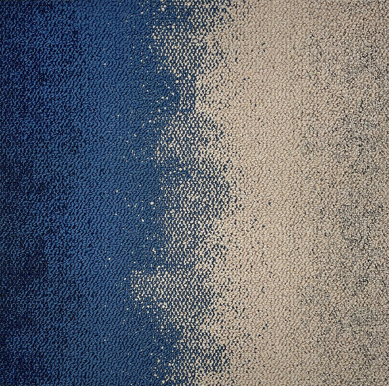 Connected Ethos CE200 Blue 1.000 / Interface / Boucle (lussenpool) / 50 cm x 50 cm / Blauw, Beige
