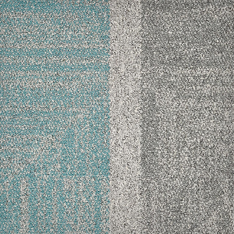 Open Air 403 Nickel/Teal / Interface / Boucle (lussenpool) / 50 cm x 50 cm / Grijs, Groen