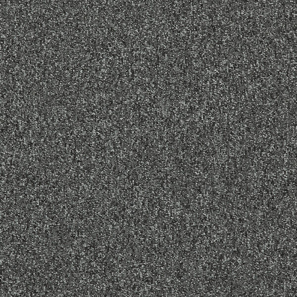 Heuga 727 Graphite / Interface / Boucle (lussenpool) / 50 cm x 50 cm / Zwart, Grijs