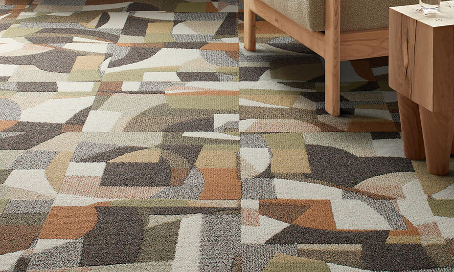 Tapijttegels voor woonkamer / Sfeer in de woonkamer