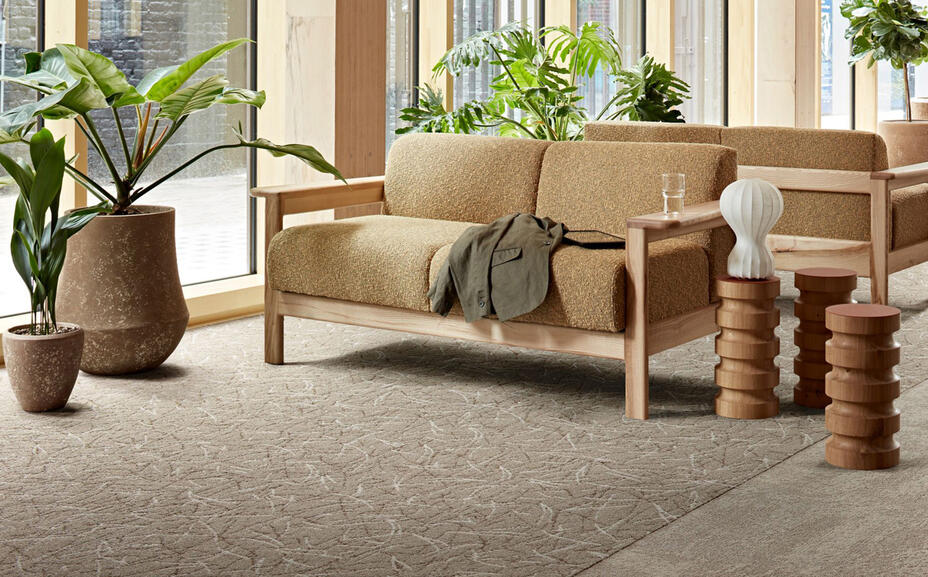 Bruine tapijttegels / 