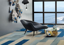 Mix van Skinny Planks in blauw en creme tinten